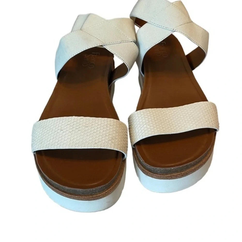 Franco Sarto off white platform sandal size 9.5